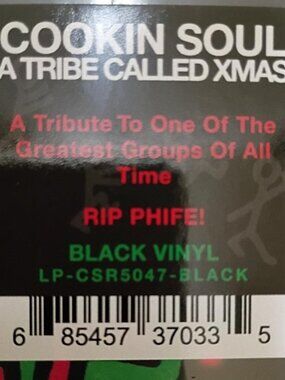 A Tribe Called Quest (ATCQ) 12" Black Vinyl Christmas Album